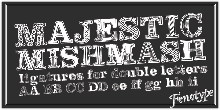 Majestic Mishmash Font Poster #1