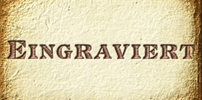 Eingraviert Font Family Poster