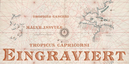 Eingraviert Font Poster #1