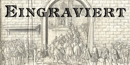 Eingraviert Font Poster #1