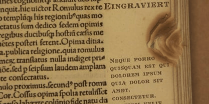Eingraviert Font Poster #1