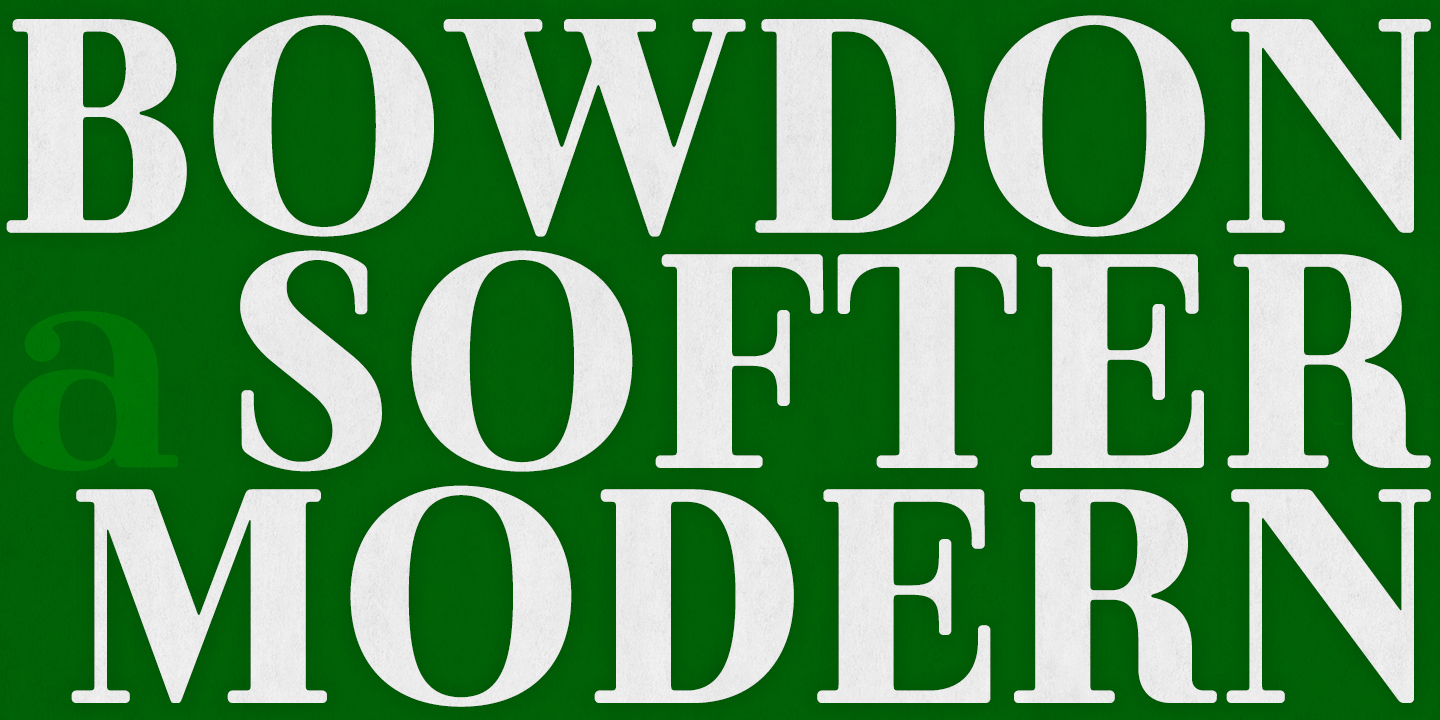Bowdon Font Poster #1