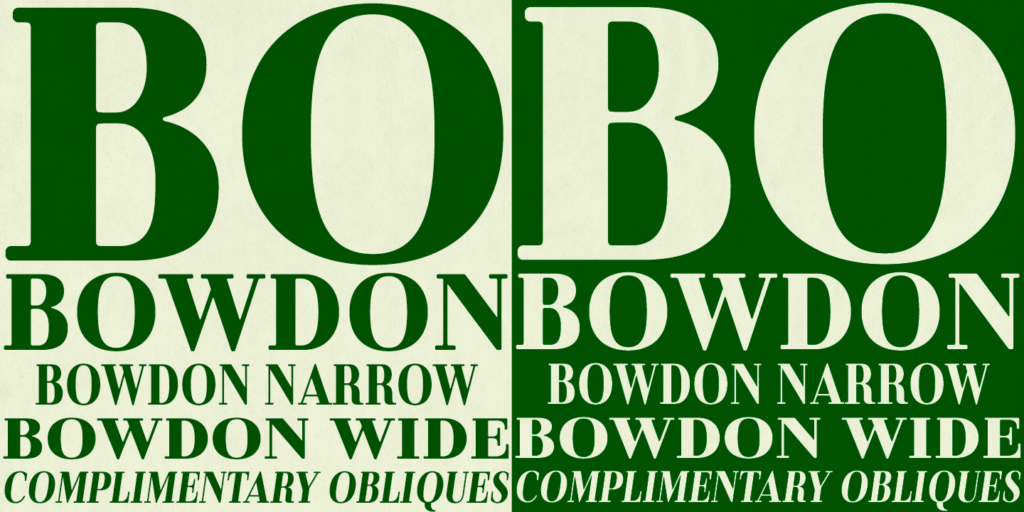 Bowdon Font Poster #1