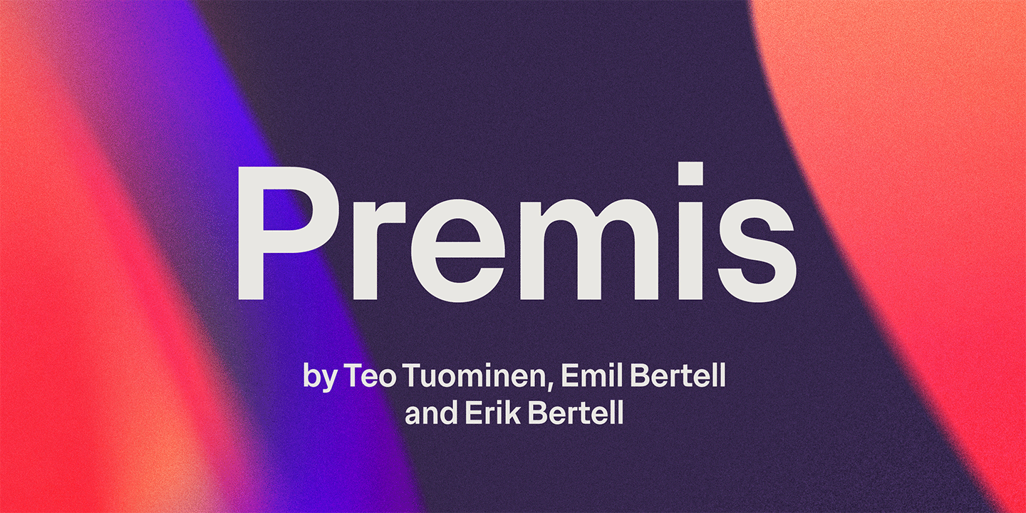 Premis Font Family Poster