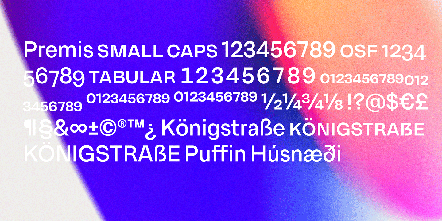 Premis Font Poster #1