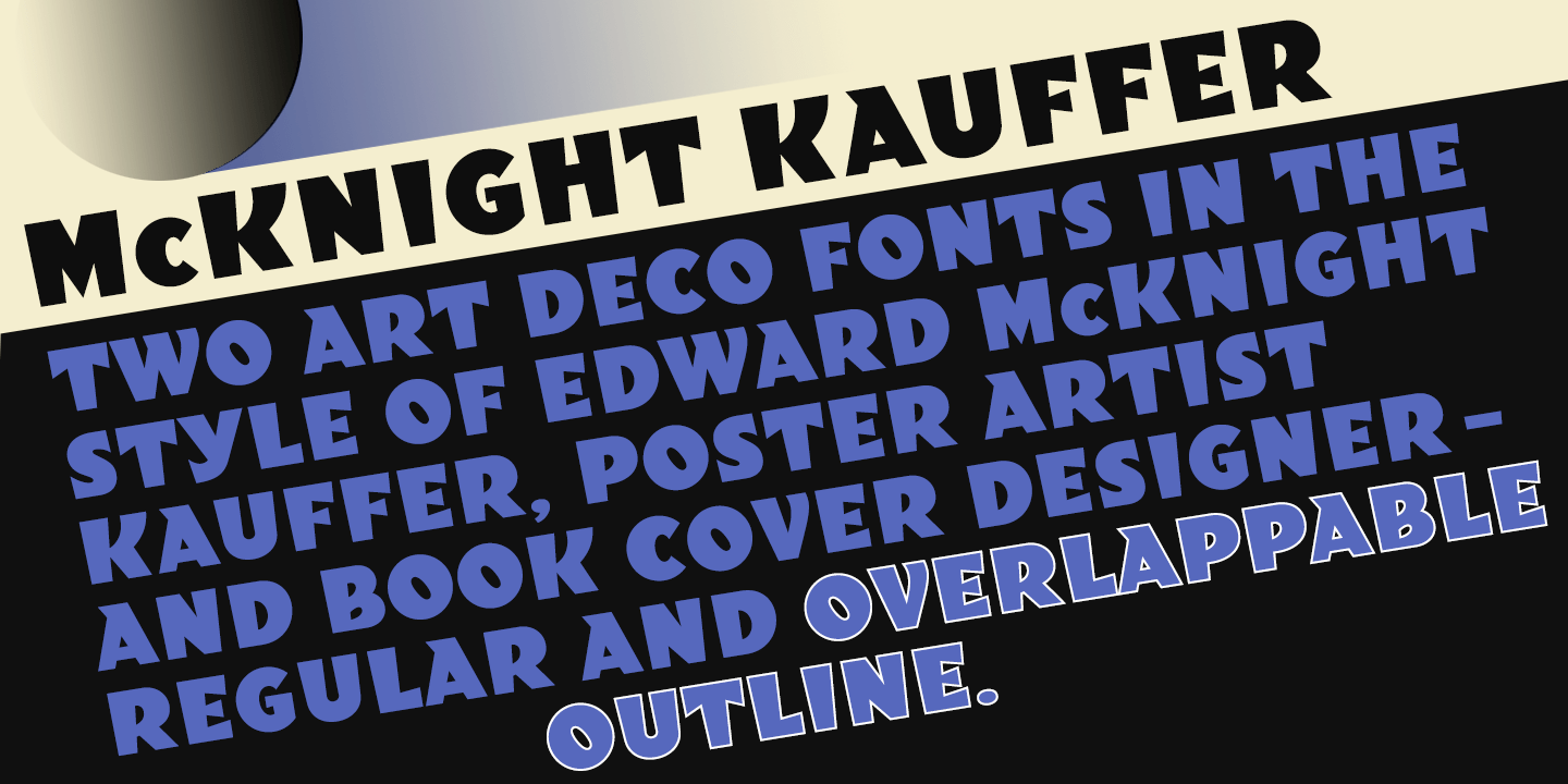 McKnight Kauffer Font Poster #1