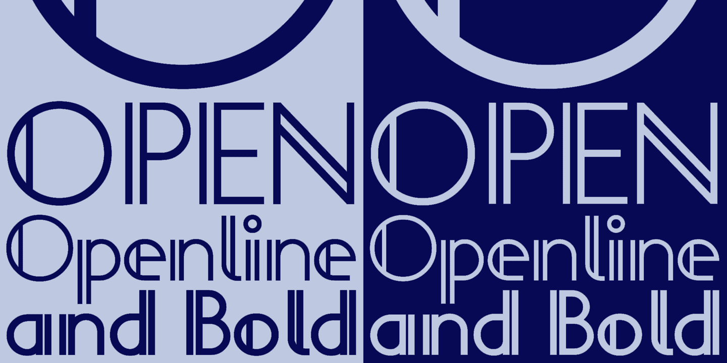 Openline Font Poster #1