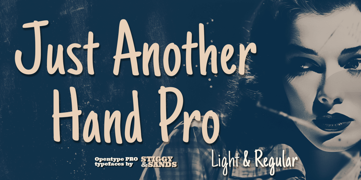 Just Another Hand Pro Font Poster #1