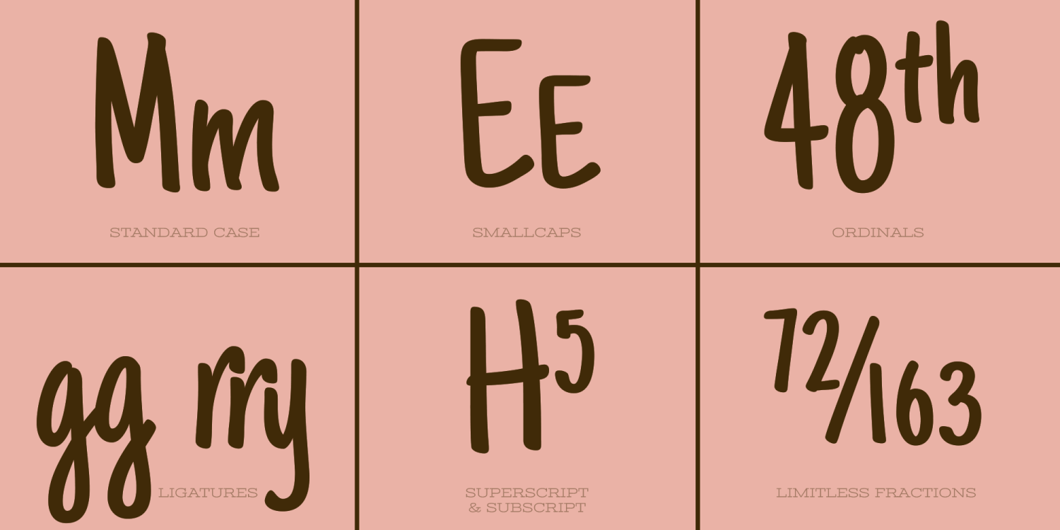 Just Another Hand Pro Font Poster #1