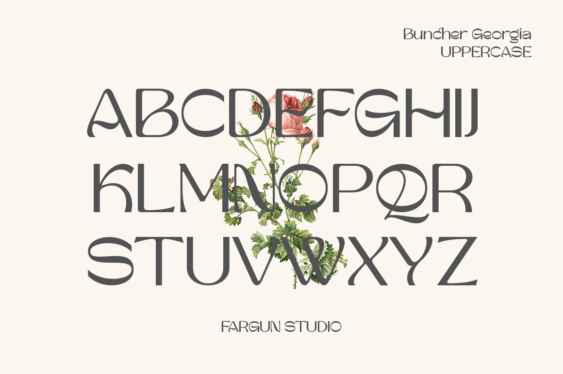 Buncher Georgia Font Poster #1