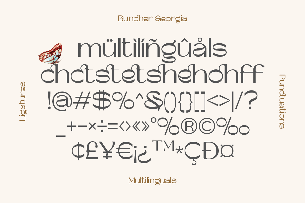 Buncher Georgia Font Poster #1