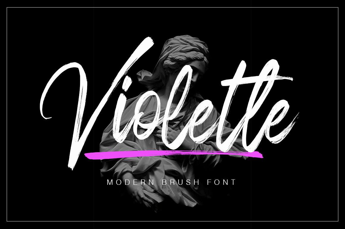 Violette Brush Font Poster #1