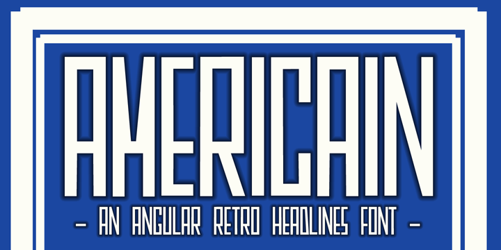 Americain Font Poster #1