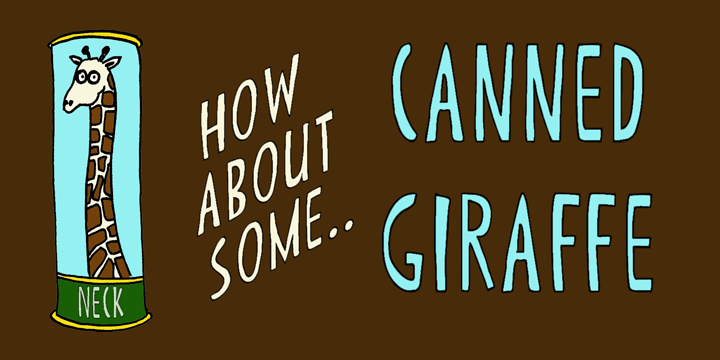 Canned Whale Font Poster #1