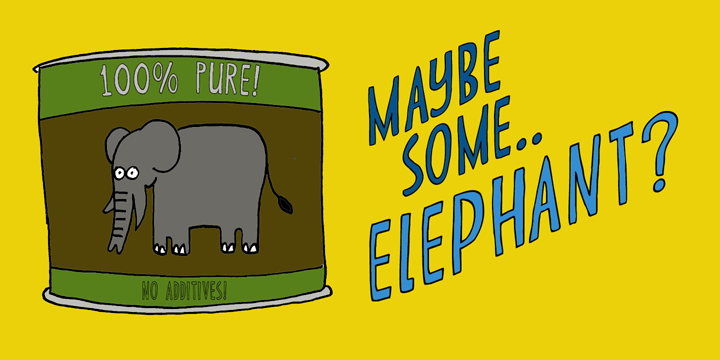 Canned Whale Font Poster #1