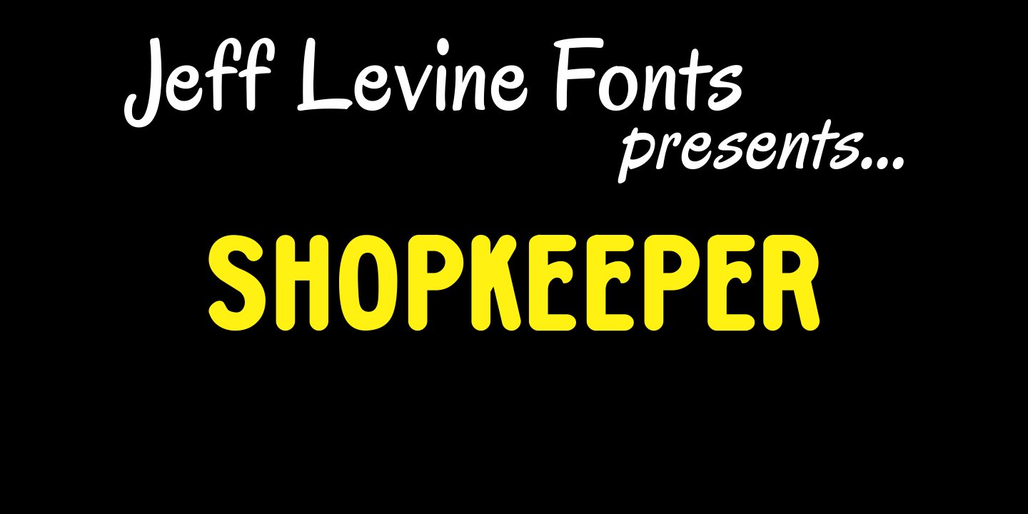 Shopkeeper Font Family Poster