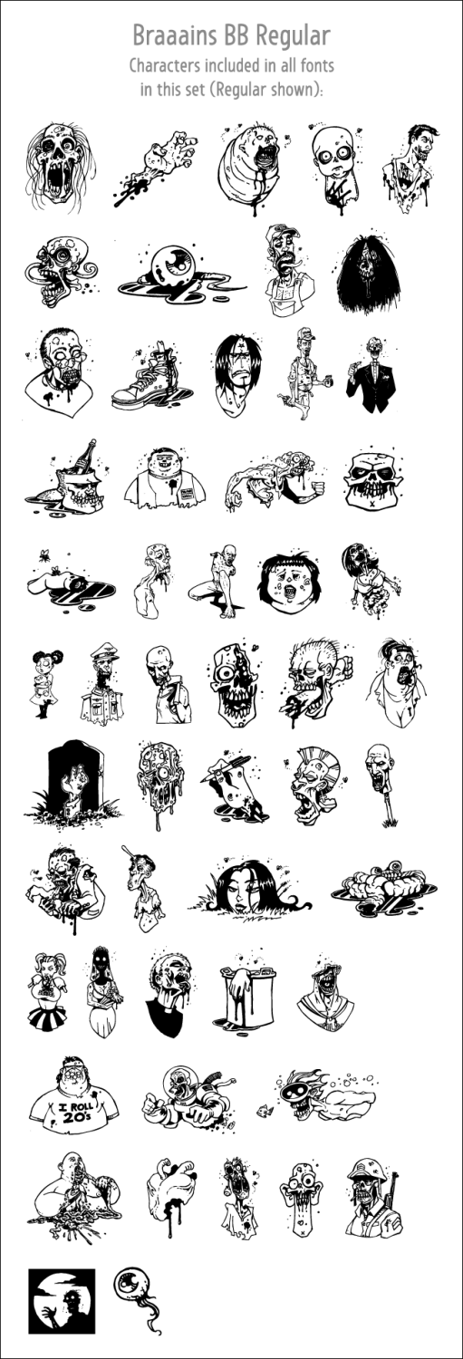 Braaains BB Font Poster #1