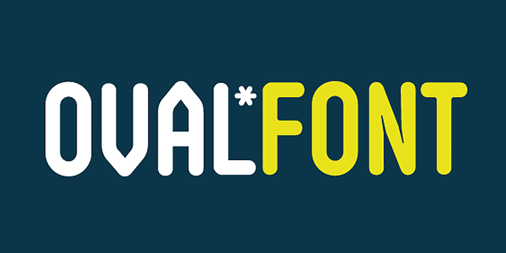 Oval Single Font Poster #1