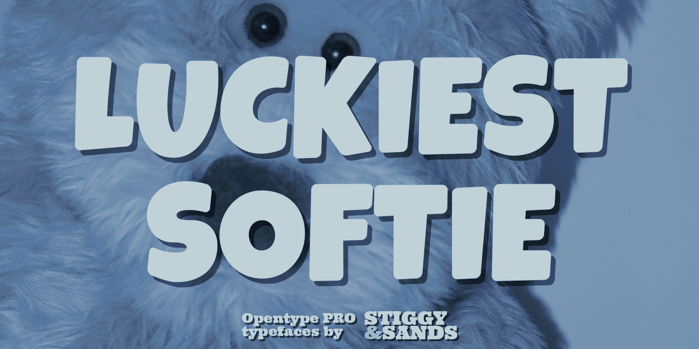 Luckiest Softie Pro Font Poster #1