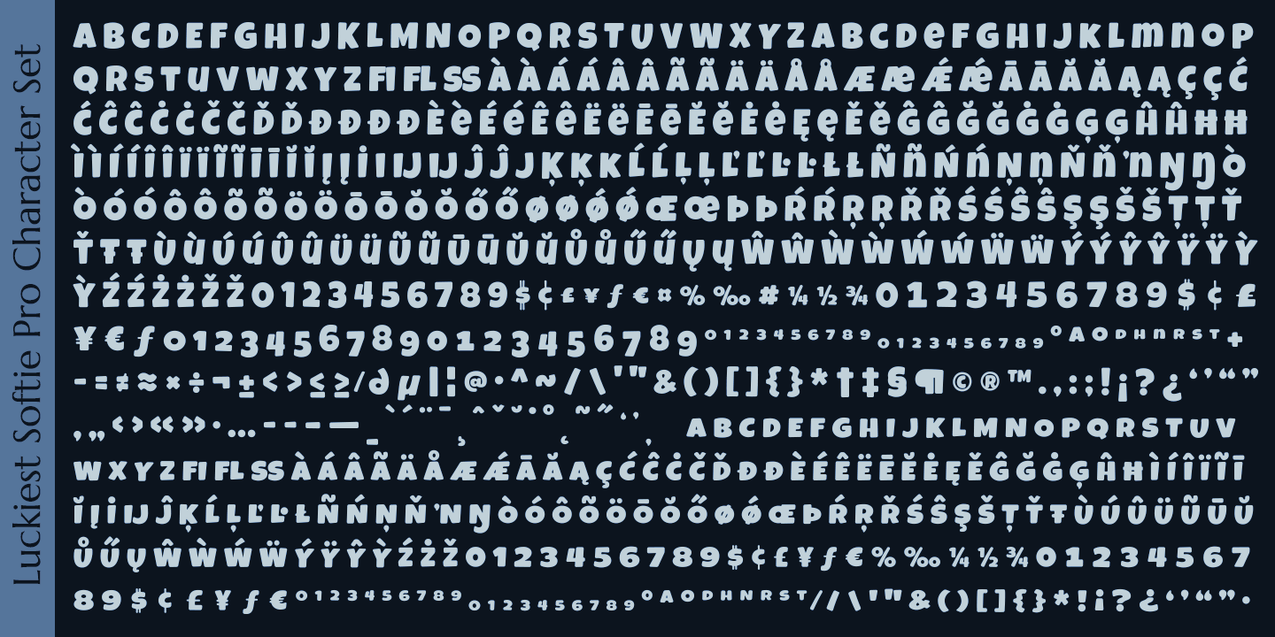 Luckiest Softie Pro Font Poster #1