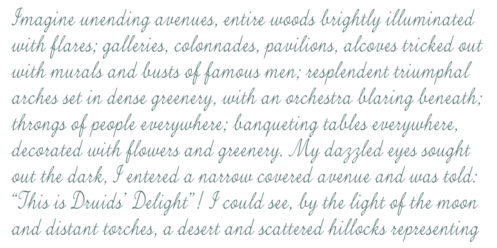 Tenison Font Poster #1