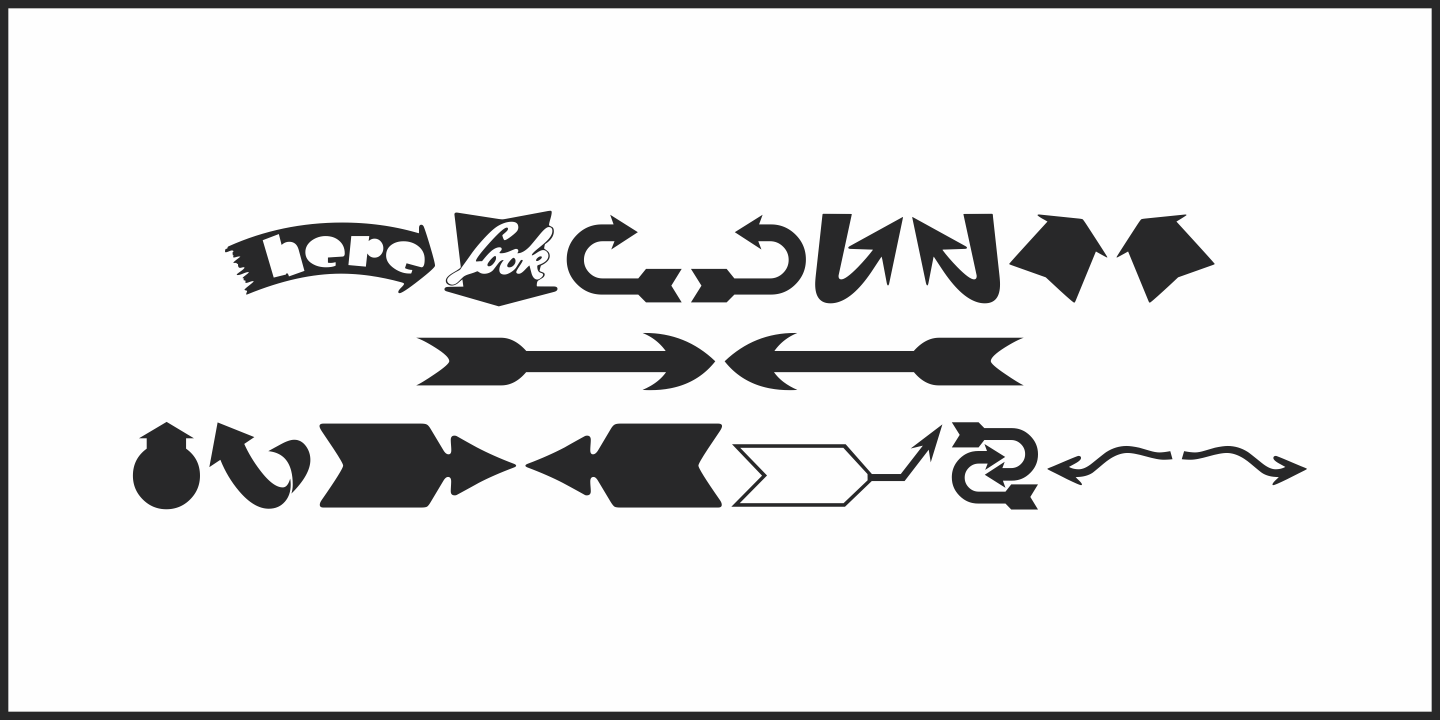 Thataway Font Poster #1