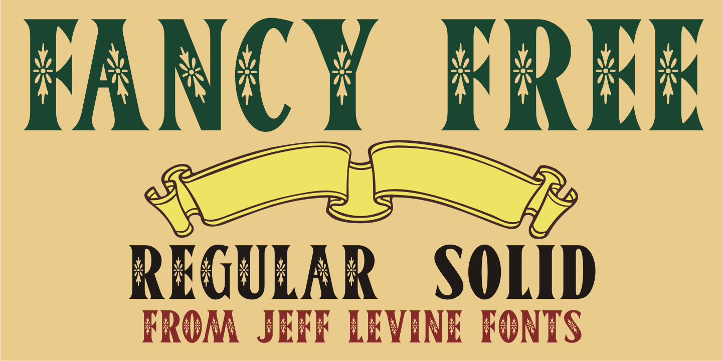 Fancy Free Font Poster #1