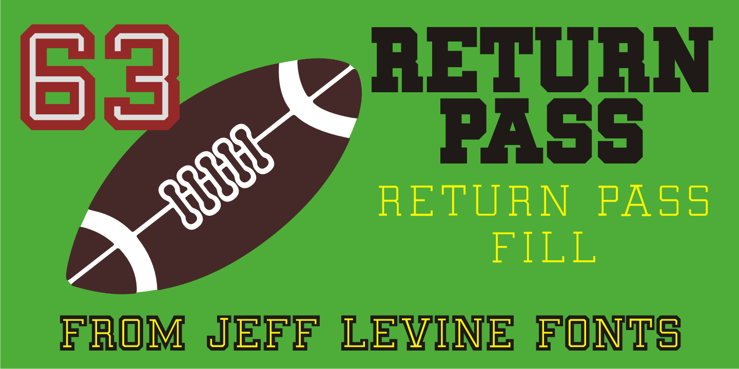 Return Pass Font Family Poster