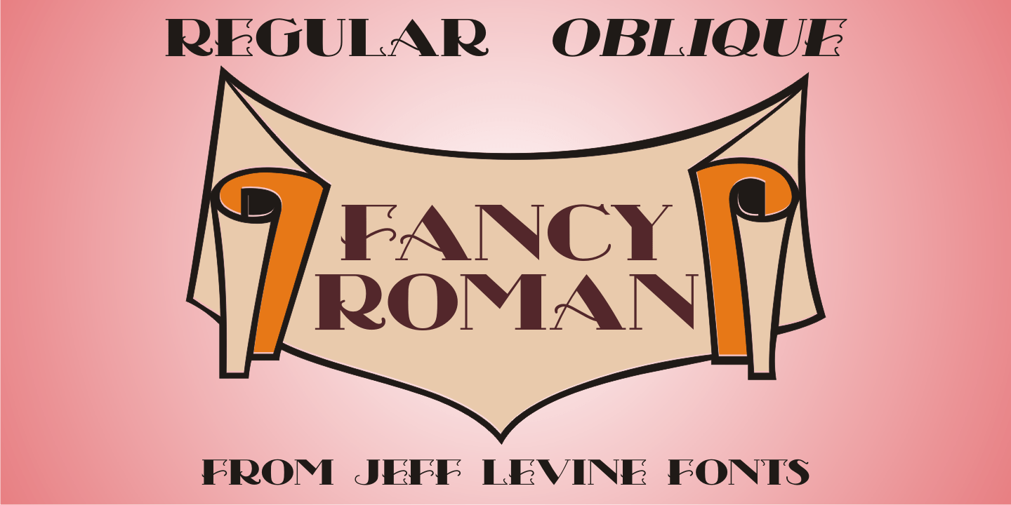Fancy Roman Font Family Poster