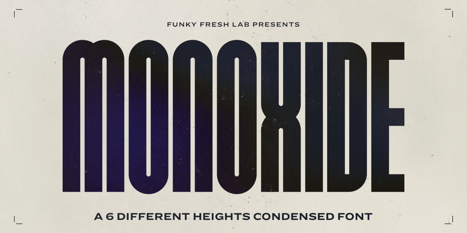 Monoxide Font Poster #1