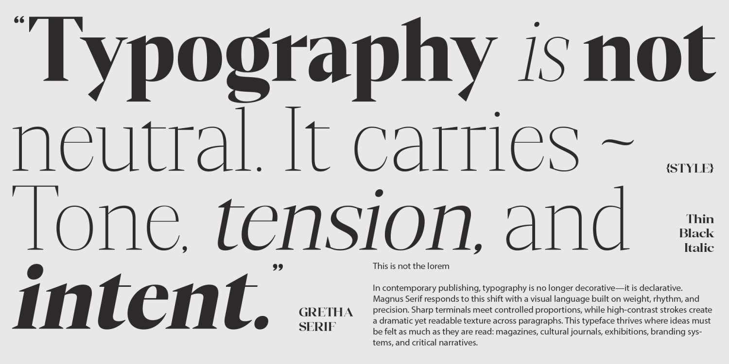 GrethaSerif Font Poster #6