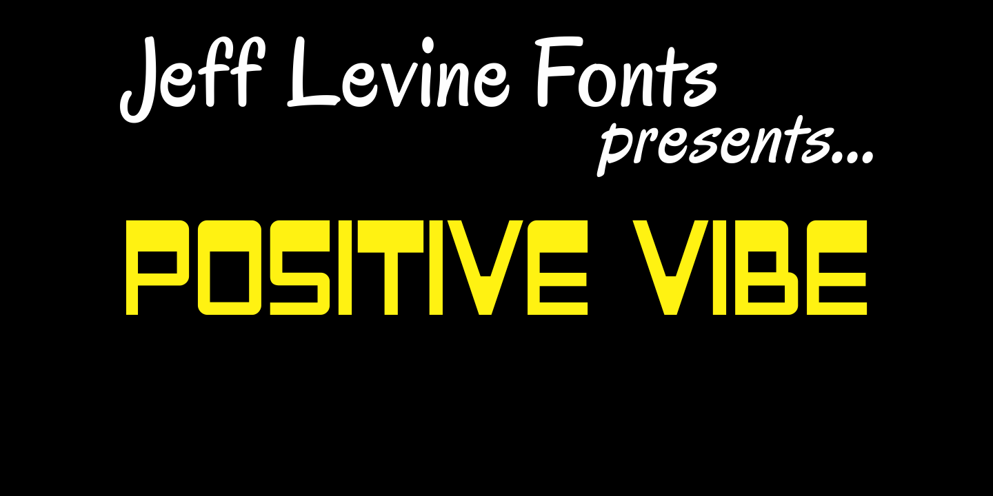 Positive Vibe Font Family Poster