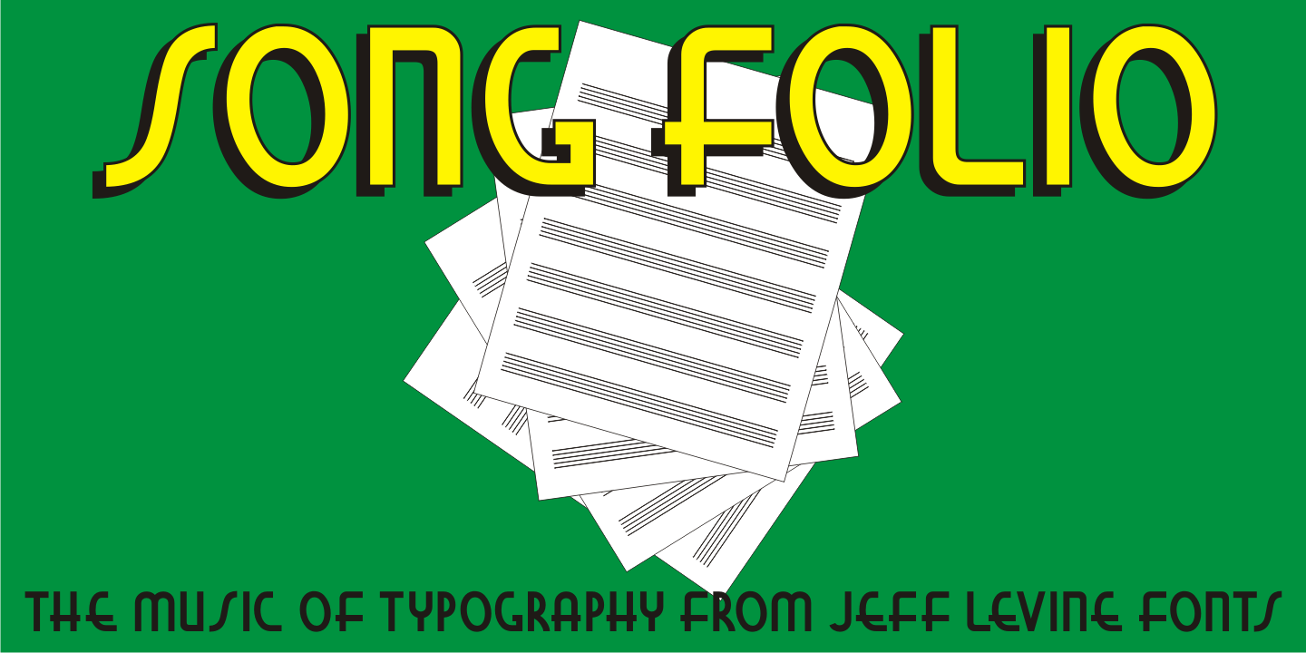 Song Folio Font Family Poster