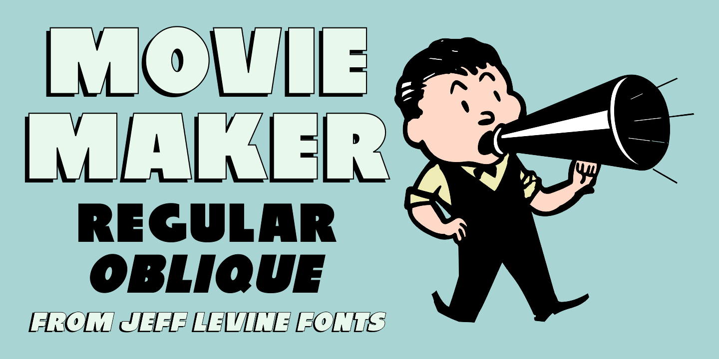 Movie Maker Font Family Poster