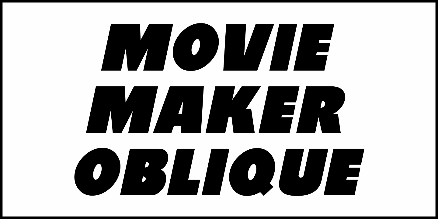 Movie Maker Font Poster #4