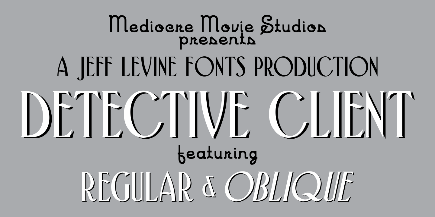 Detective Client Font Poster #1