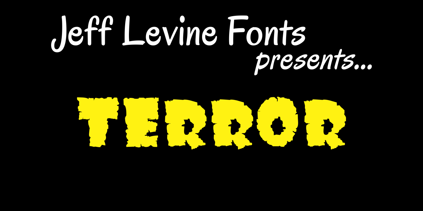 Terror Font Poster #1