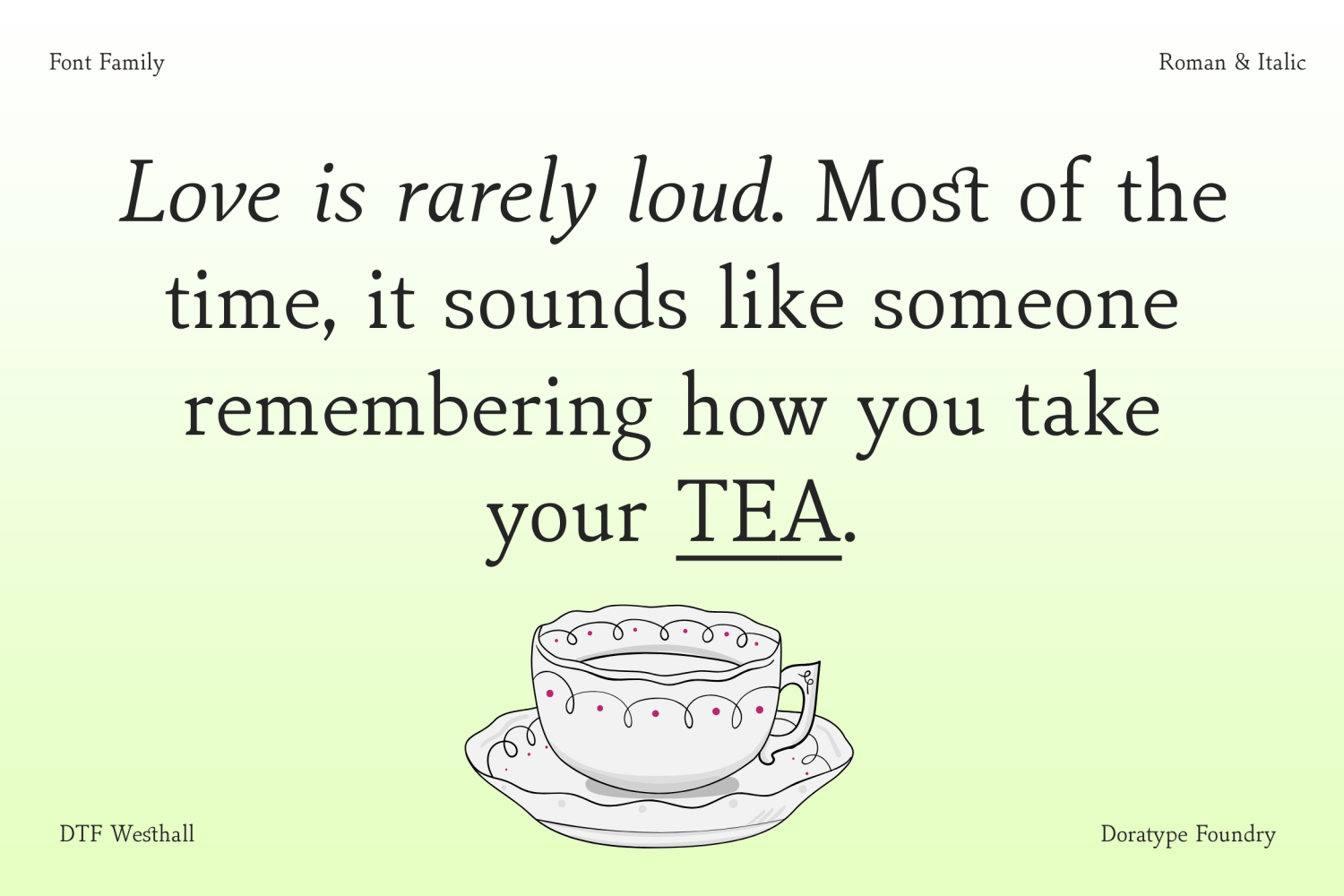 Westhall Font Poster #4