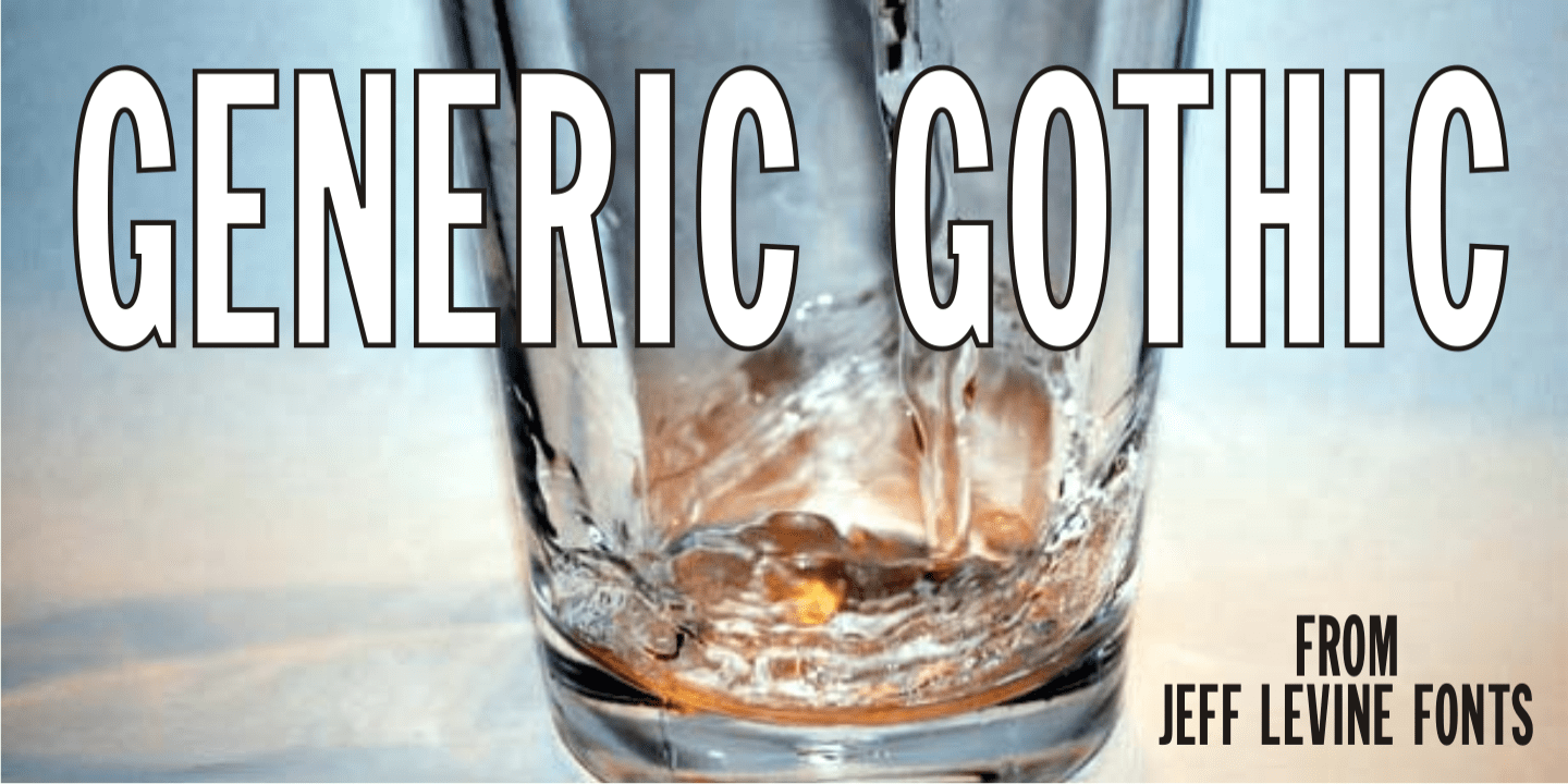 Generic Gothic Font Family Poster
