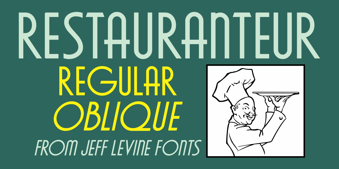 Restauranteur Font Poster #1