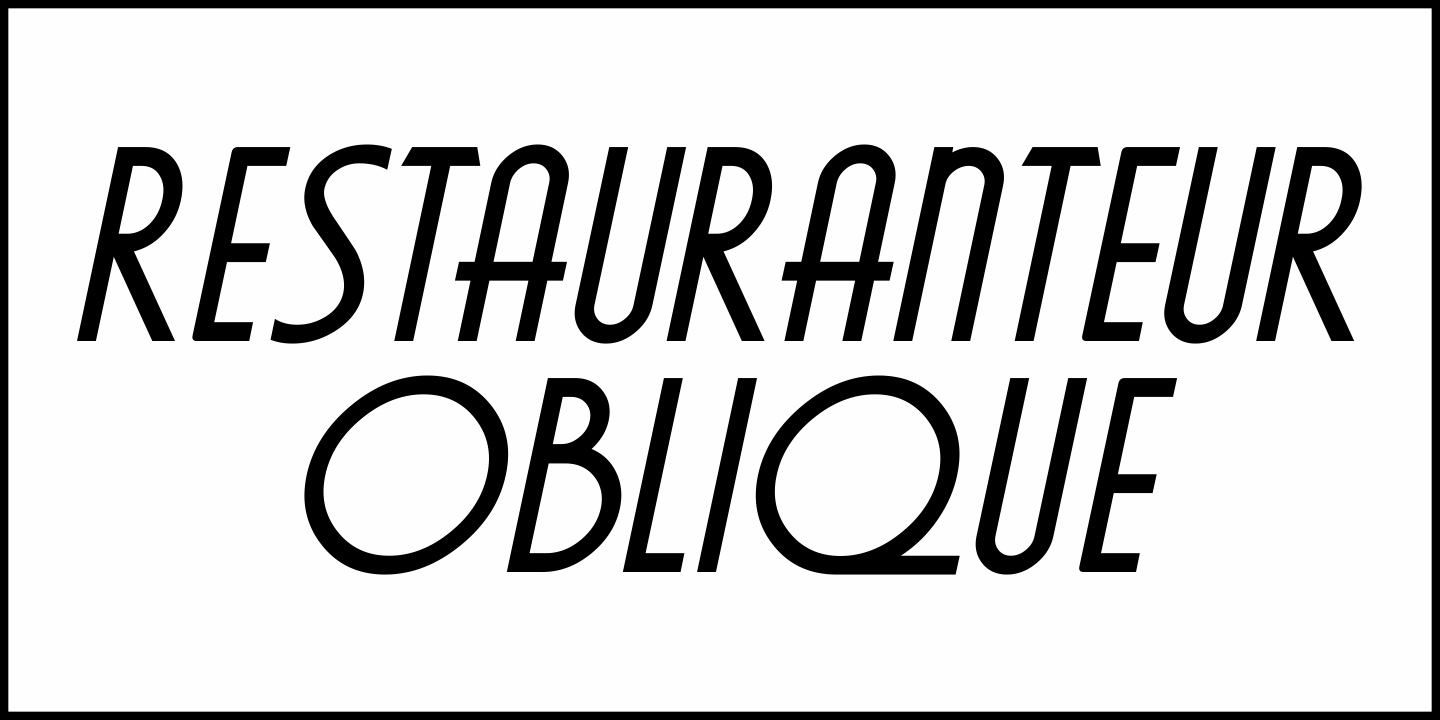 Restauranteur Font Poster #4