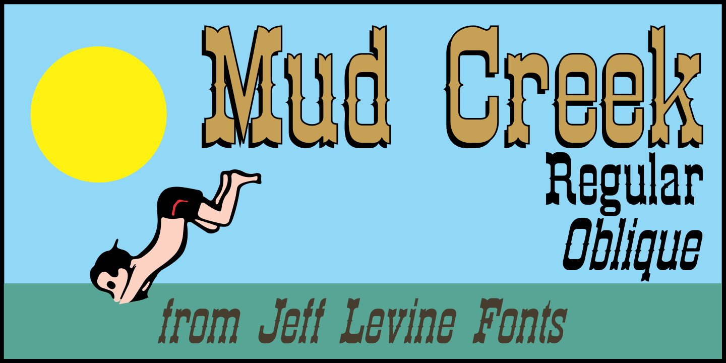 Mud Creek Font Poster #1