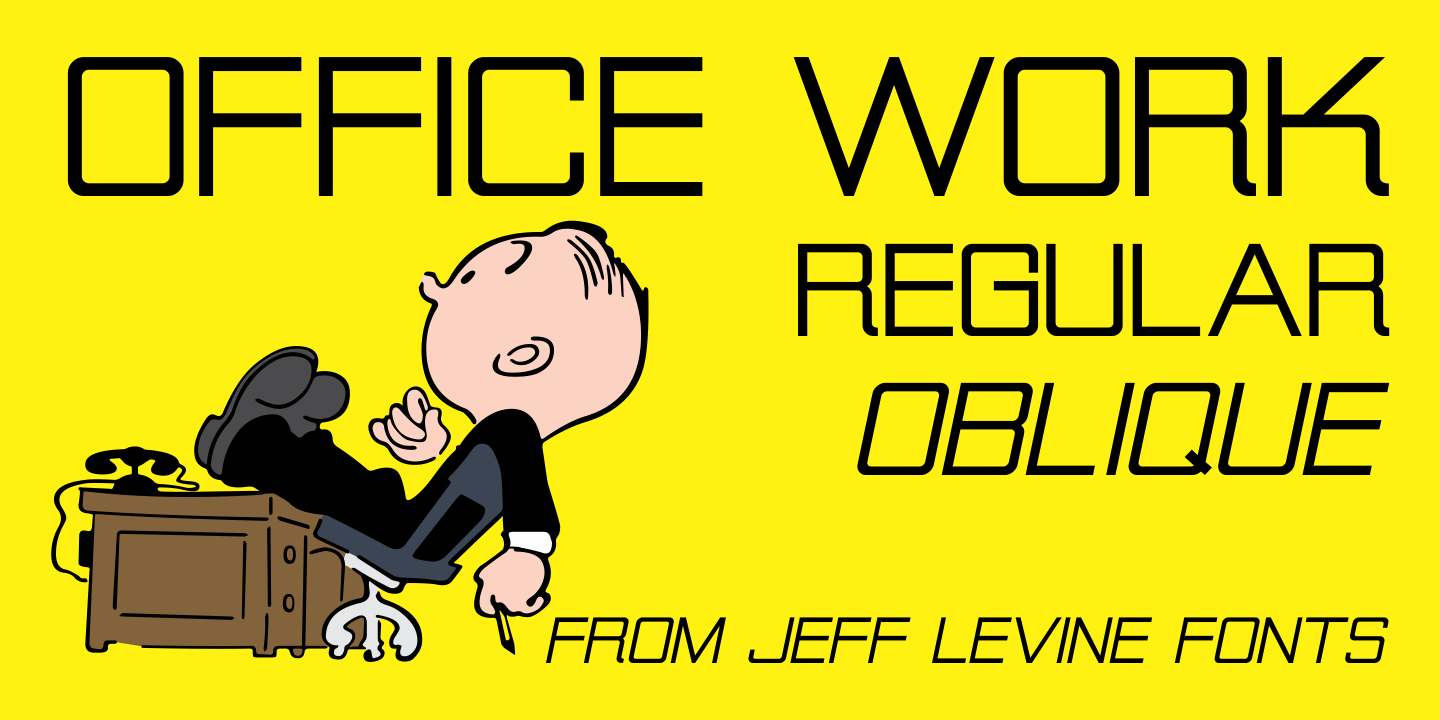 Office Work Font Poster #1
