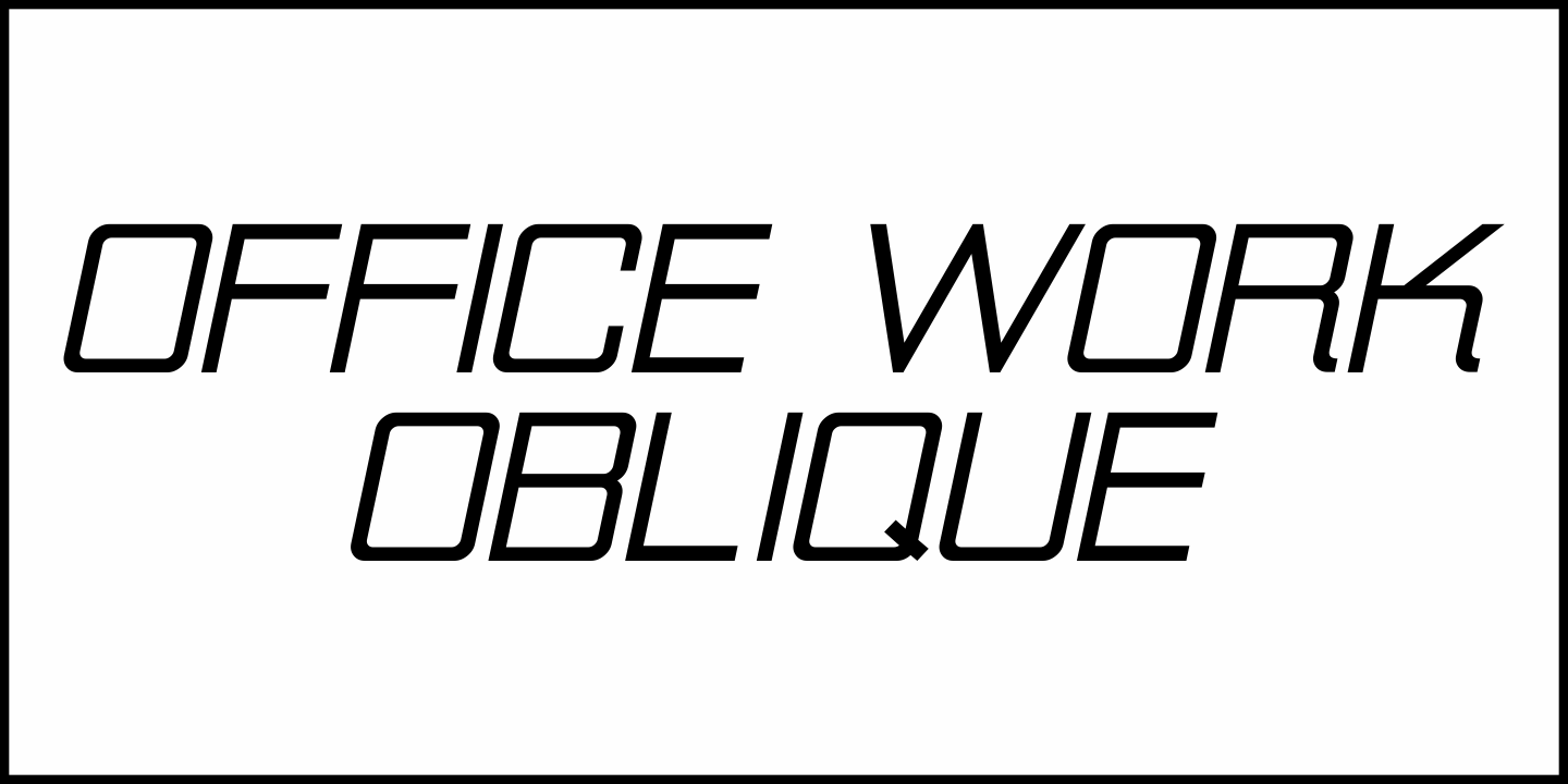 Office Work Font Poster #4