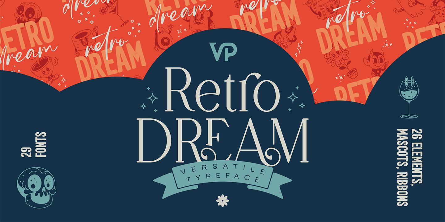 Retro Dream Font Poster #1