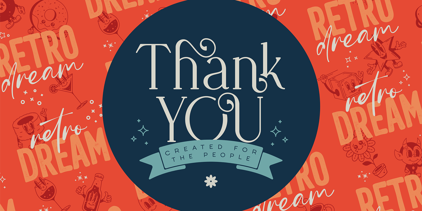 Retro Dream Font Poster #1