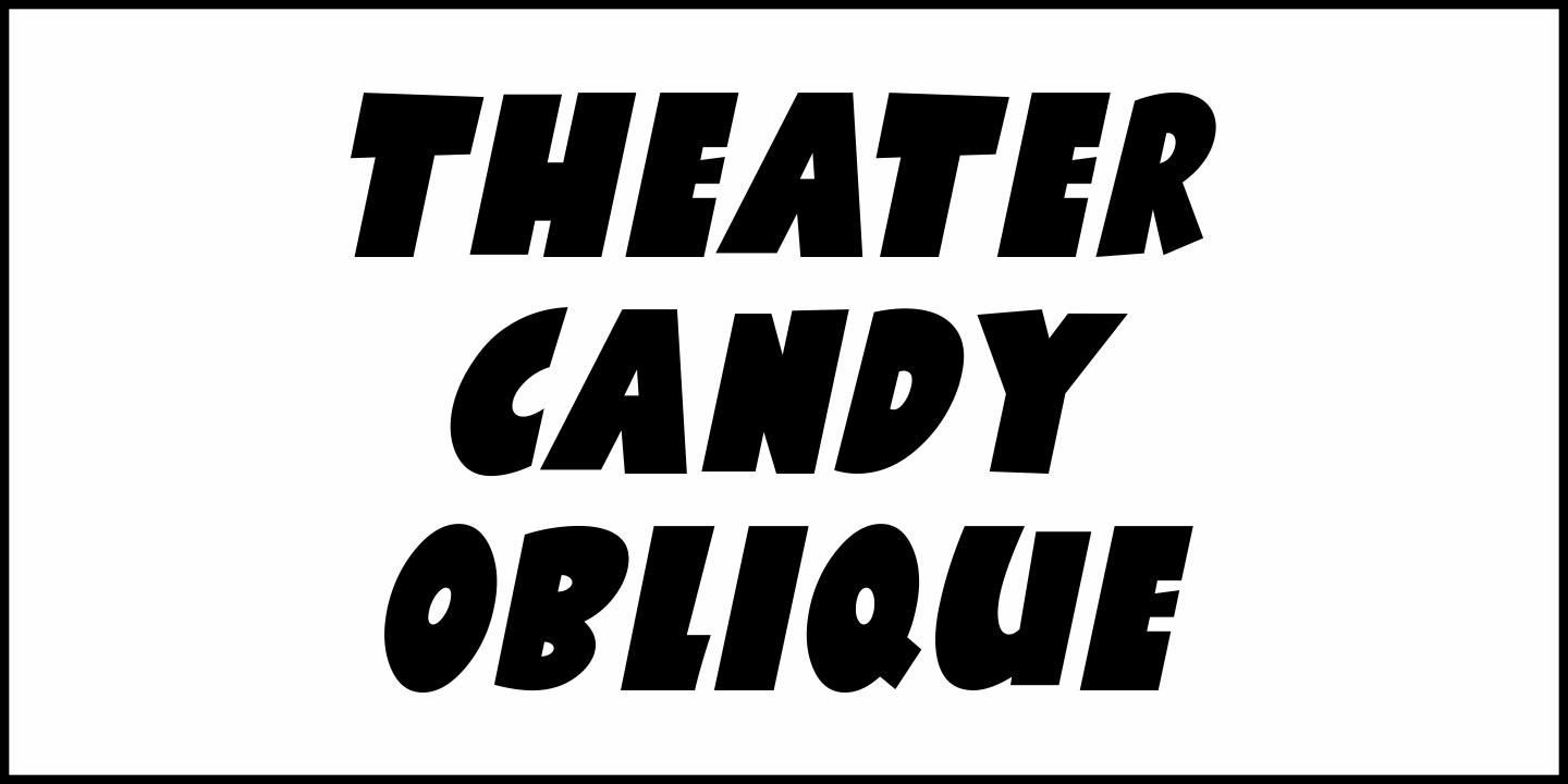 Theater Candy Font Poster #1
