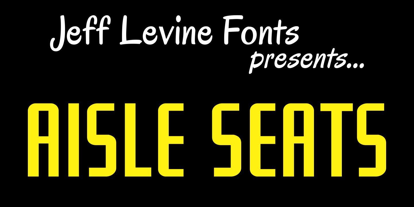 Aisle Seats Font Family Poster