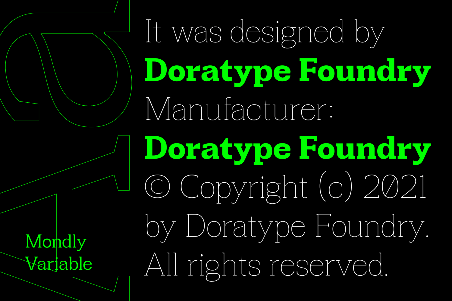 Mondly Font Poster #1