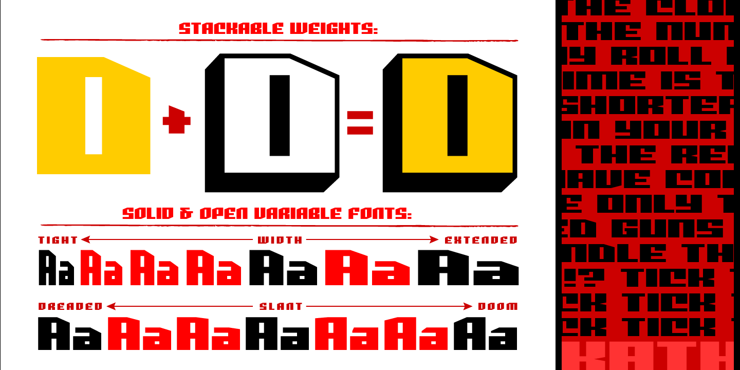 Deadline Extended Font Poster #1